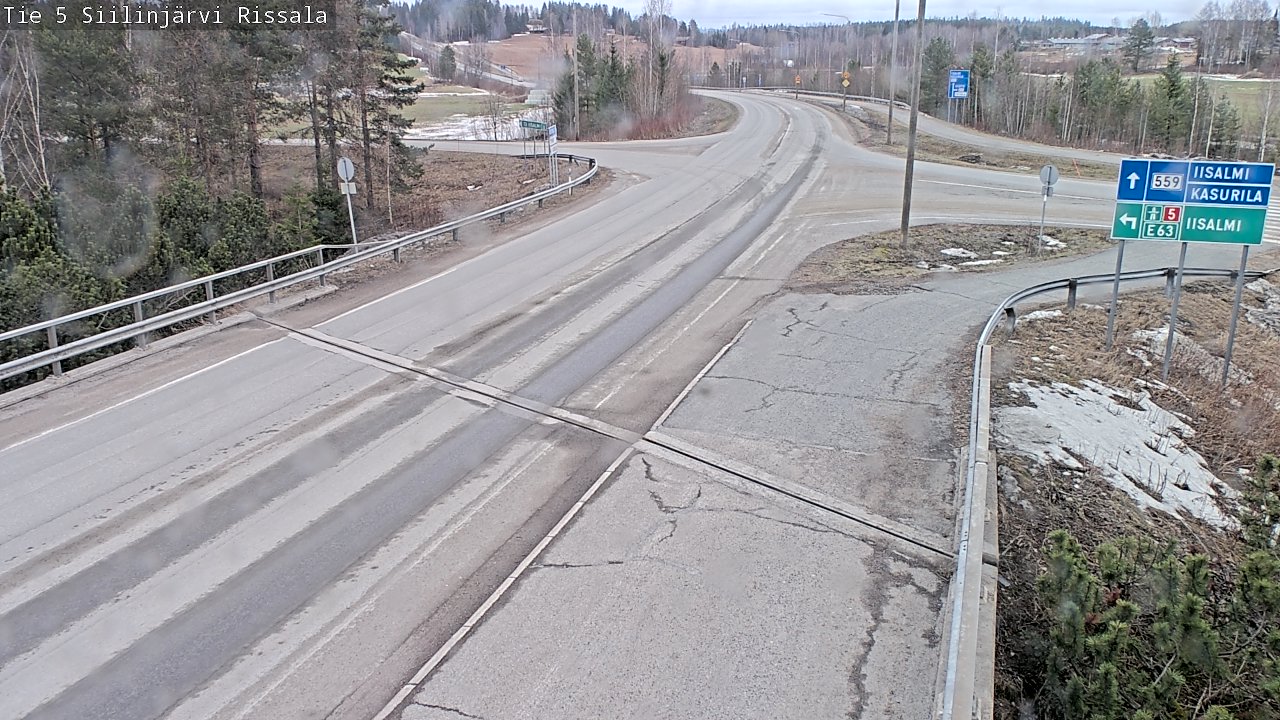 Weather Camera Image Road 5 Siilinjärvi, Rissala, Siilinjärvi, Pohjois-Savo
