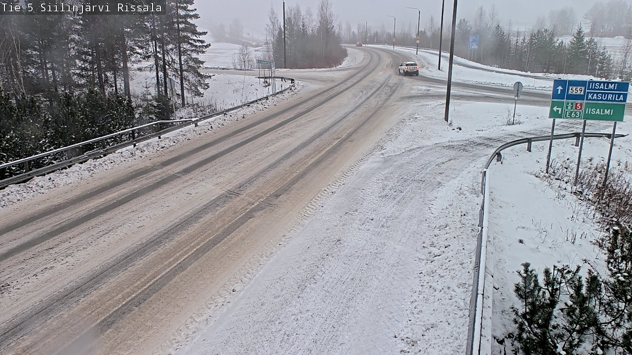 Weather Camera Image Road 5 Siilinjärvi, Rissala, Siilinjärvi, Pohjois-Savo