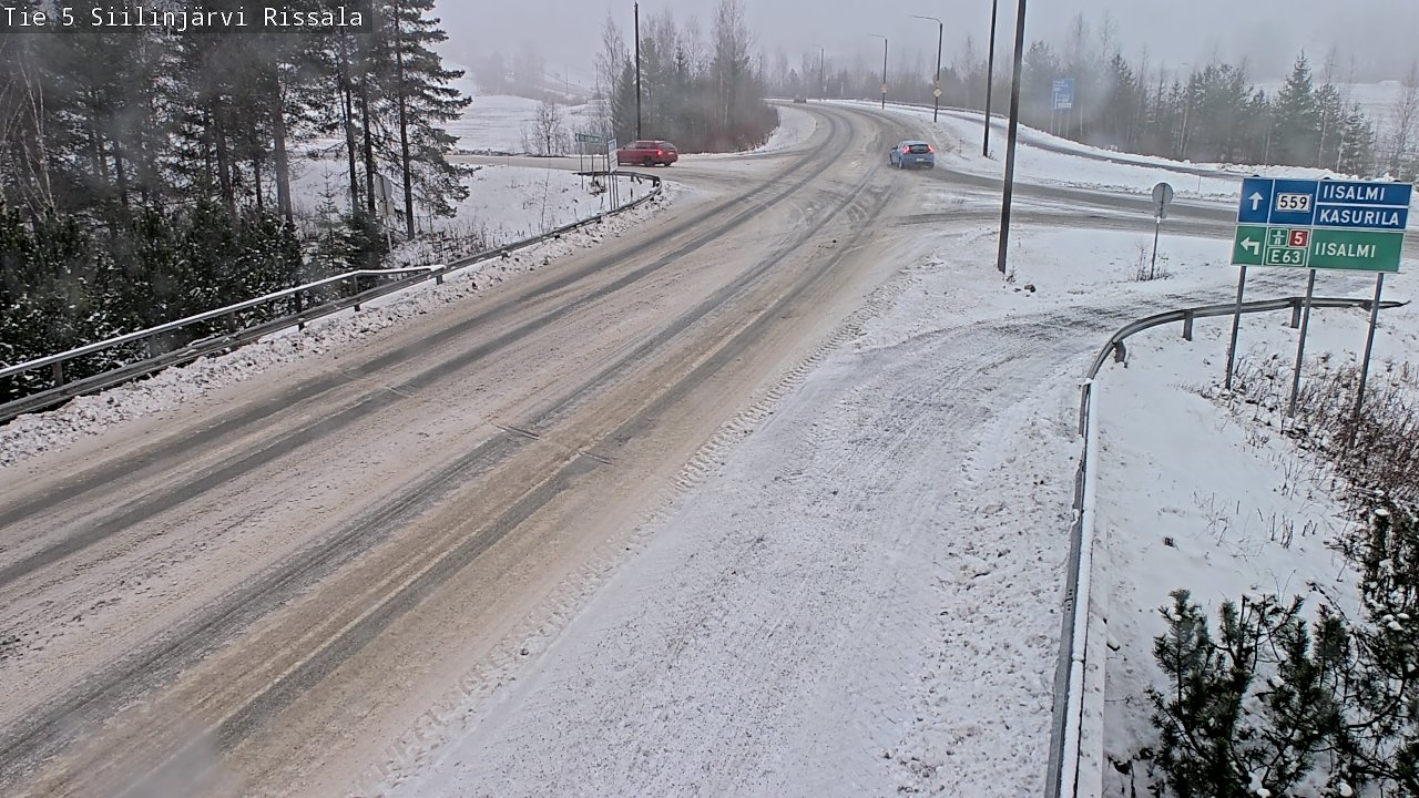 Weather Camera Image Road 5 Siilinjärvi, Rissala, Siilinjärvi, Pohjois-Savo