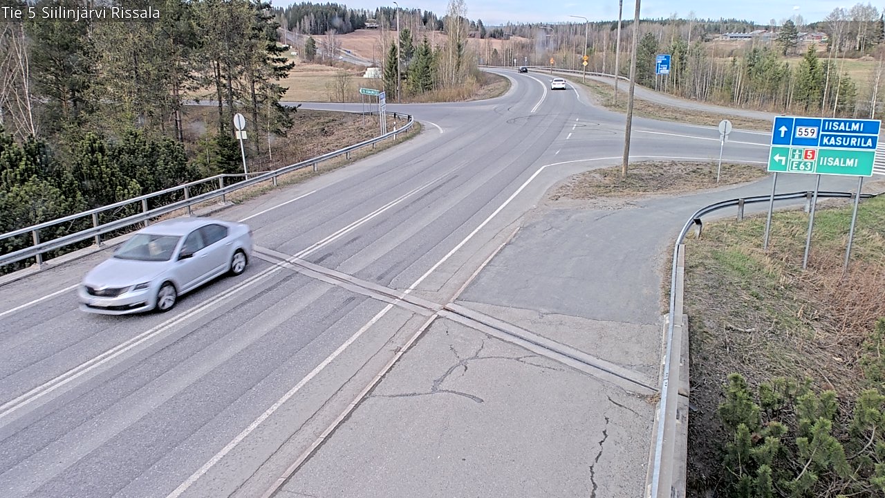 Weather Camera Image Väg 5 Siilinjärvi, Rissala, Siilinjärvi, Pohjois-Savo
