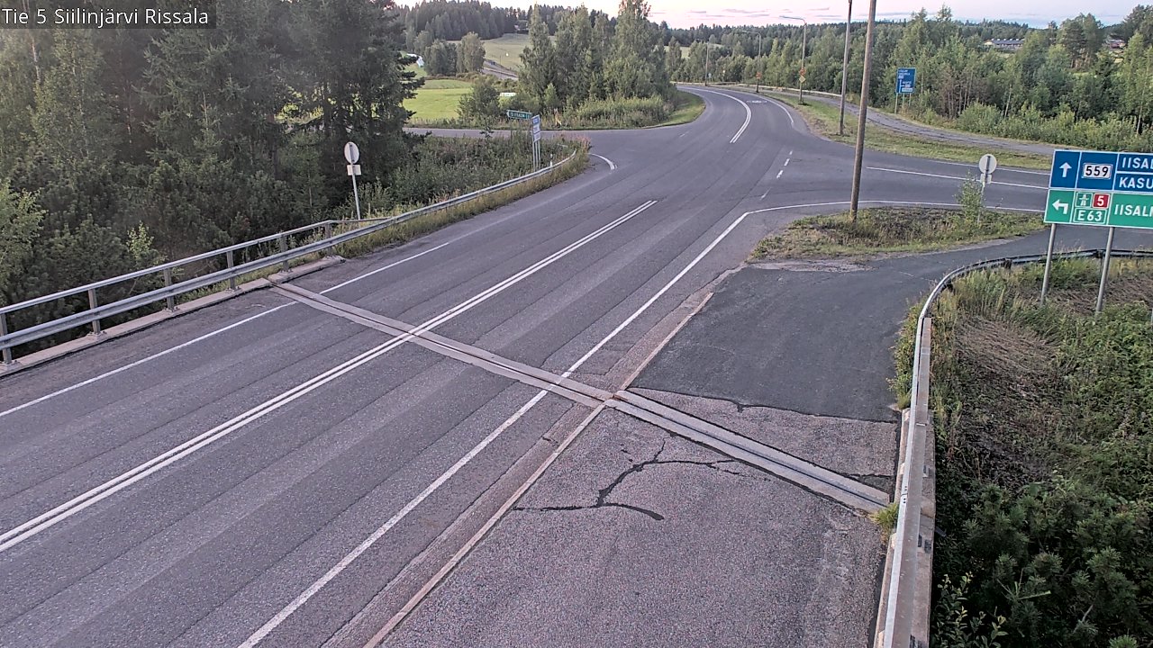 Weather Camera Image Road 5 Siilinjärvi, Rissala, Siilinjärvi, Pohjois-Savo