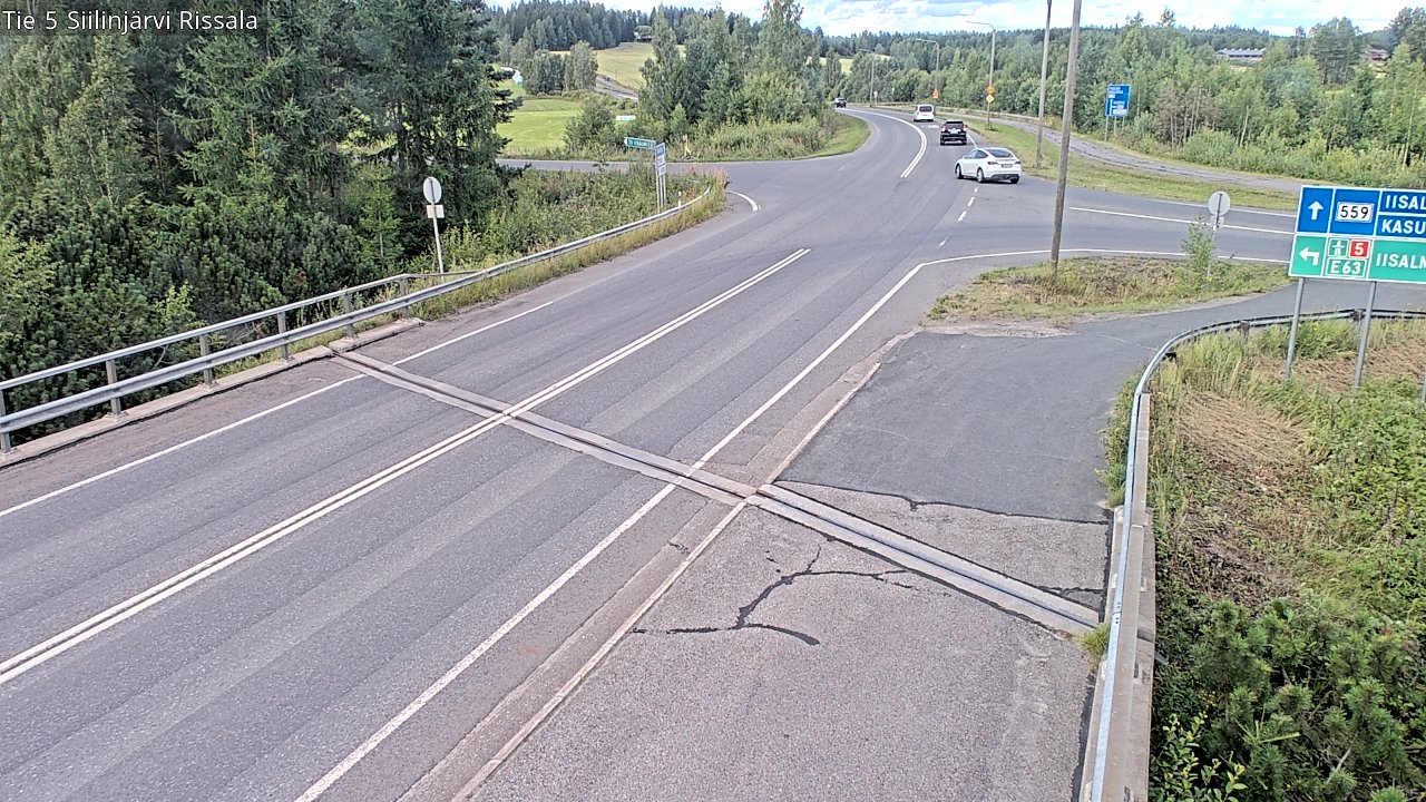 Weather Camera Image Road 5 Siilinjärvi, Rissala, Siilinjärvi, Pohjois-Savo