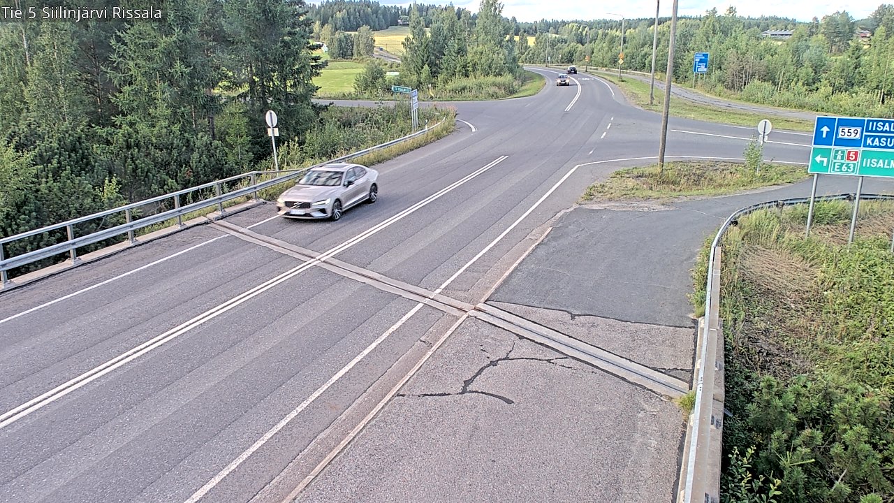 Weather Camera Image Road 5 Siilinjärvi, Rissala, Siilinjärvi, Pohjois-Savo