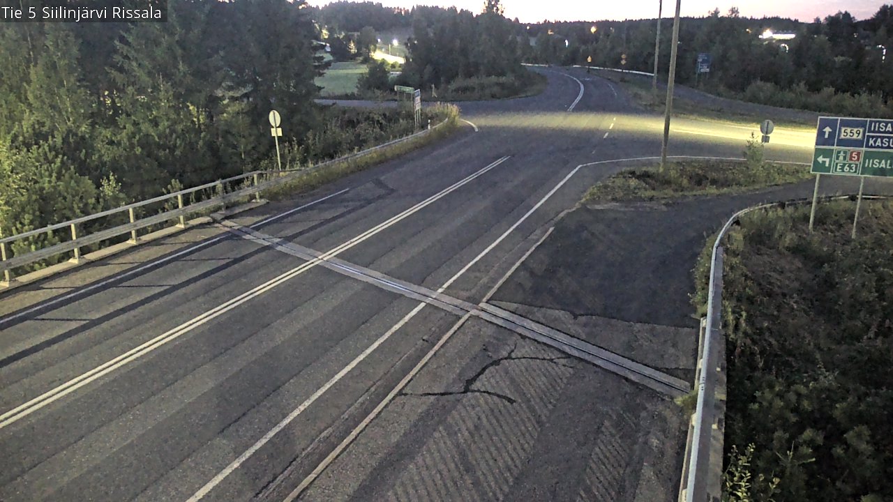 Weather Camera Image Road 5 Siilinjärvi, Rissala, Siilinjärvi, Pohjois-Savo