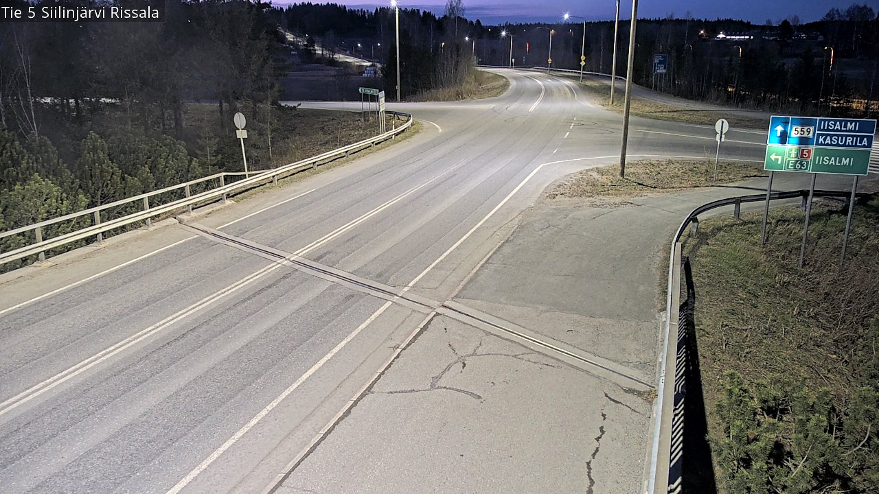 Weather Camera Image Väg 5 Siilinjärvi, Rissala, Siilinjärvi, Pohjois-Savo