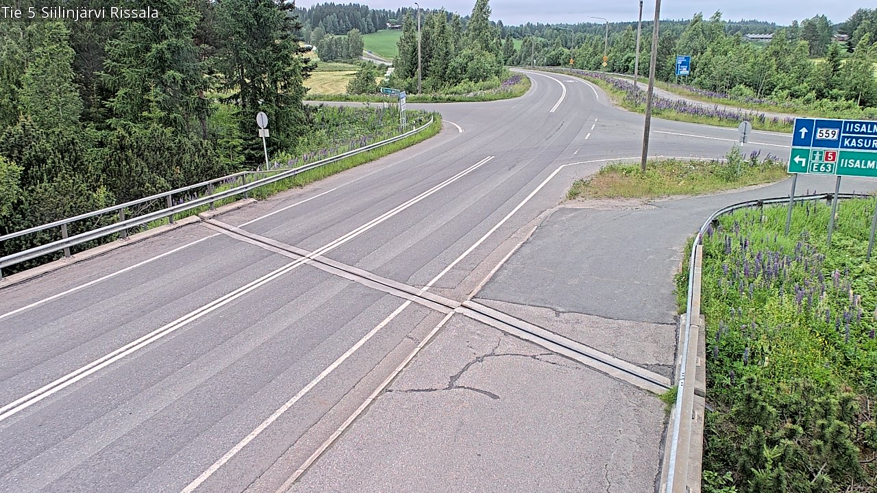 Weather Camera Image Road 5 Siilinjärvi, Rissala, Siilinjärvi, Pohjois-Savo