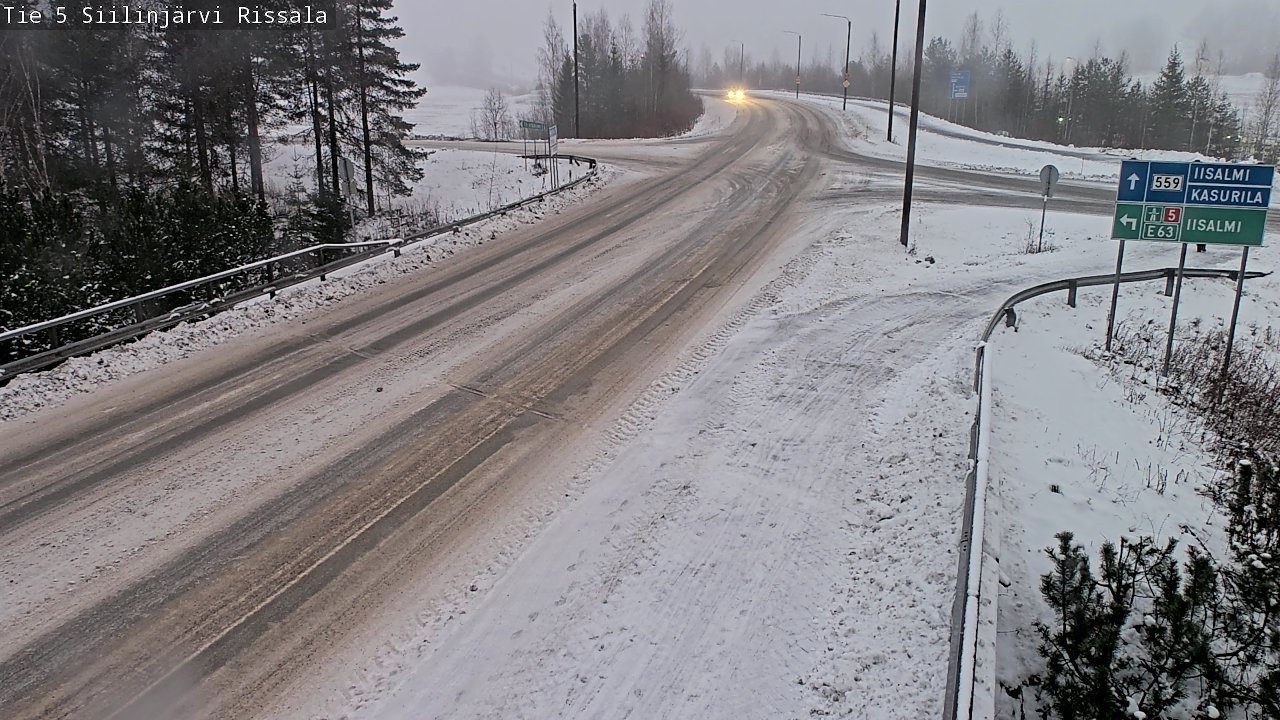 Weather Camera Image Road 5 Siilinjärvi, Rissala, Siilinjärvi, Pohjois-Savo