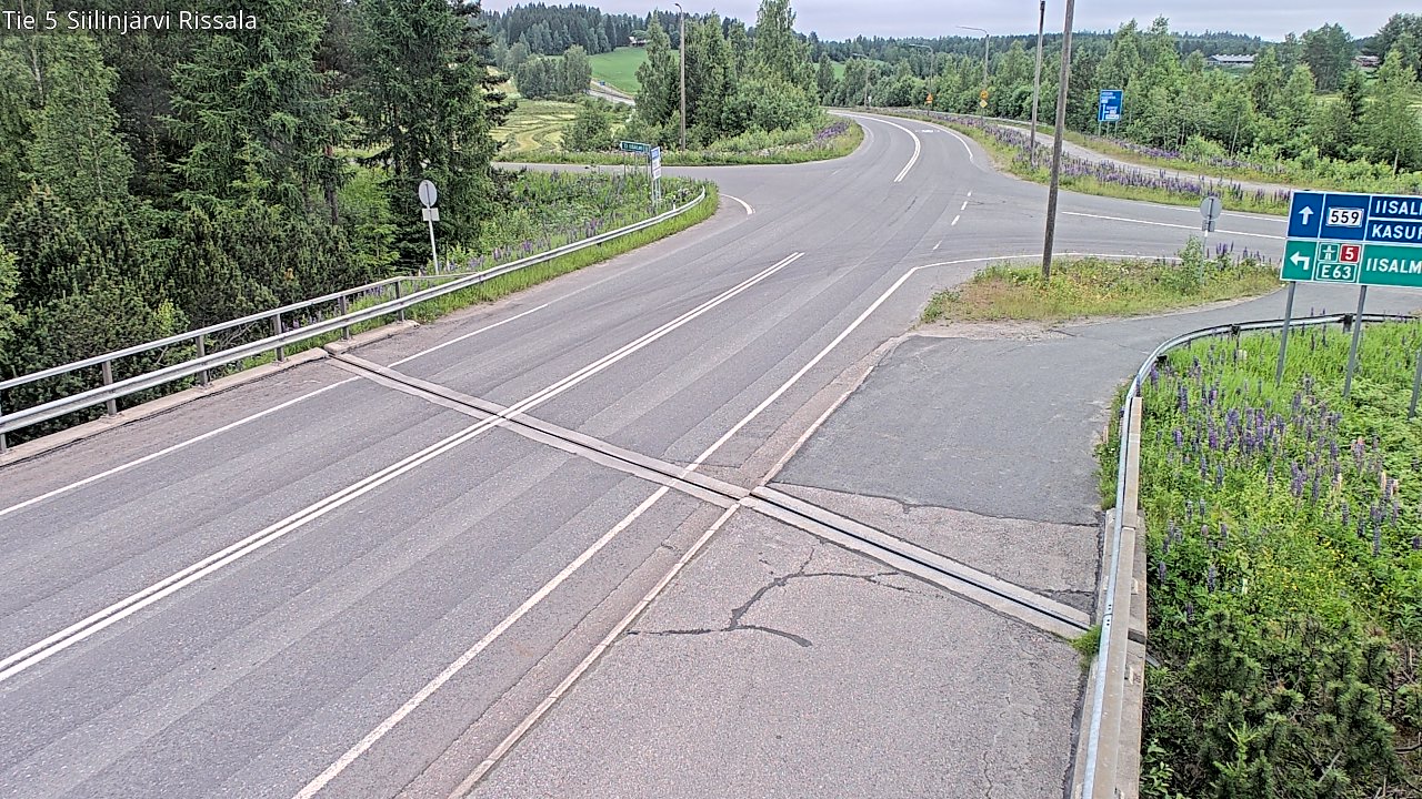 Weather Camera Image Road 5 Siilinjärvi, Rissala, Siilinjärvi, Pohjois-Savo