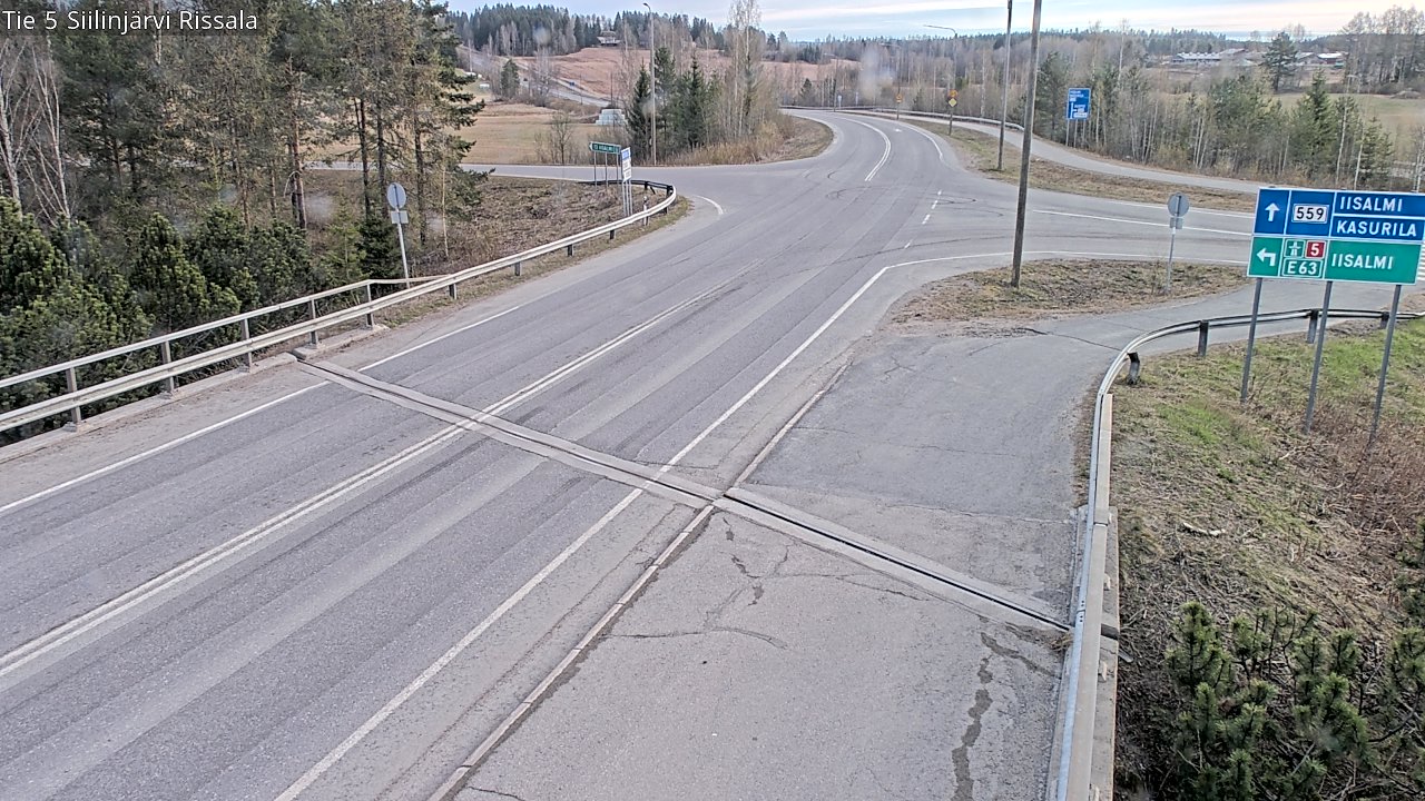 Weather Camera Image Väg 5 Siilinjärvi, Rissala, Siilinjärvi, Pohjois-Savo