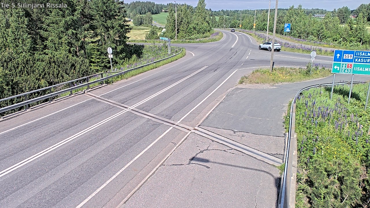 Weather Camera Image Road 5 Siilinjärvi, Rissala, Siilinjärvi, Pohjois-Savo