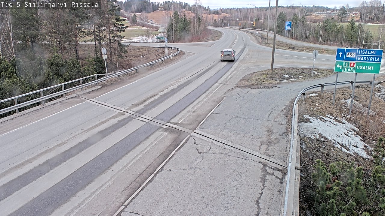 Weather Camera Image Road 5 Siilinjärvi, Rissala, Siilinjärvi, Pohjois-Savo
