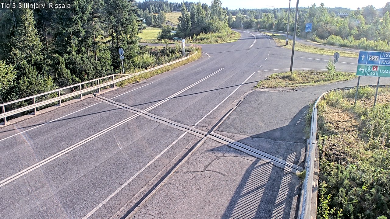 Weather Camera Image Road 5 Siilinjärvi, Rissala, Siilinjärvi, Pohjois-Savo