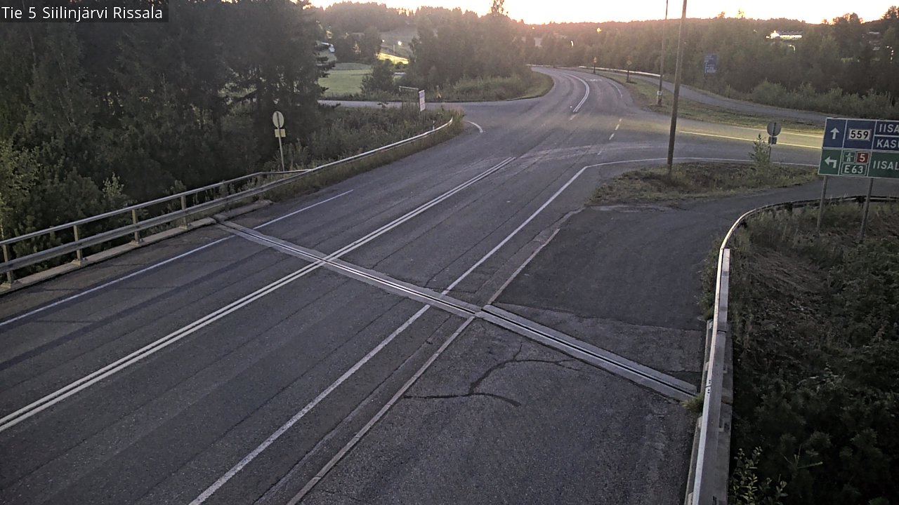 Weather Camera Image Road 5 Siilinjärvi, Rissala, Siilinjärvi, Pohjois-Savo