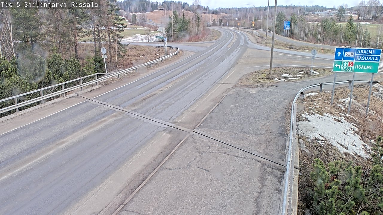 Weather Camera Image Road 5 Siilinjärvi, Rissala, Siilinjärvi, Pohjois-Savo