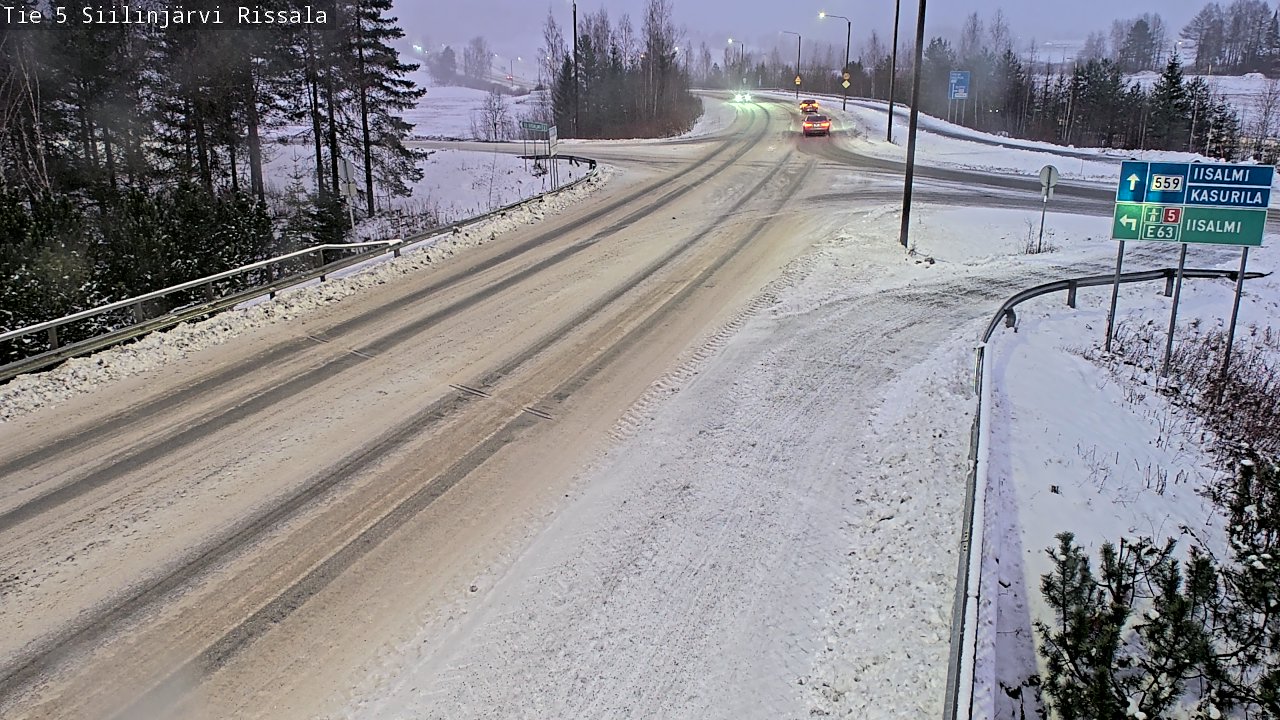 Weather Camera Image Road 5 Siilinjärvi, Rissala, Siilinjärvi, Pohjois-Savo