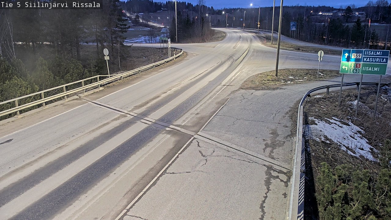 Weather Camera Image Väg 5 Siilinjärvi, Rissala, Siilinjärvi, Pohjois-Savo