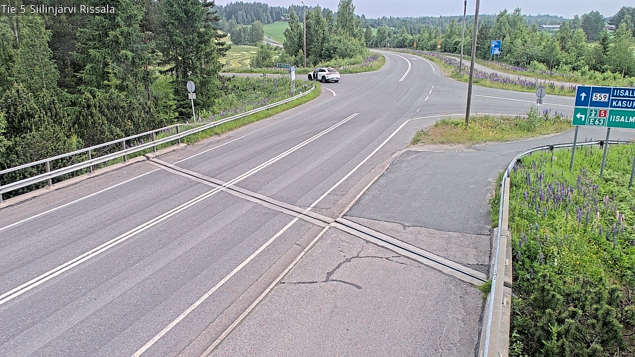 Weather Camera Image Road 5 Siilinjärvi, Rissala, Siilinjärvi, Pohjois-Savo