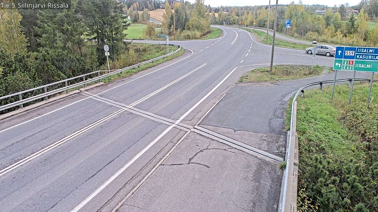 Weather Camera Image Road 5 Siilinjärvi, Rissala, Siilinjärvi, Pohjois-Savo