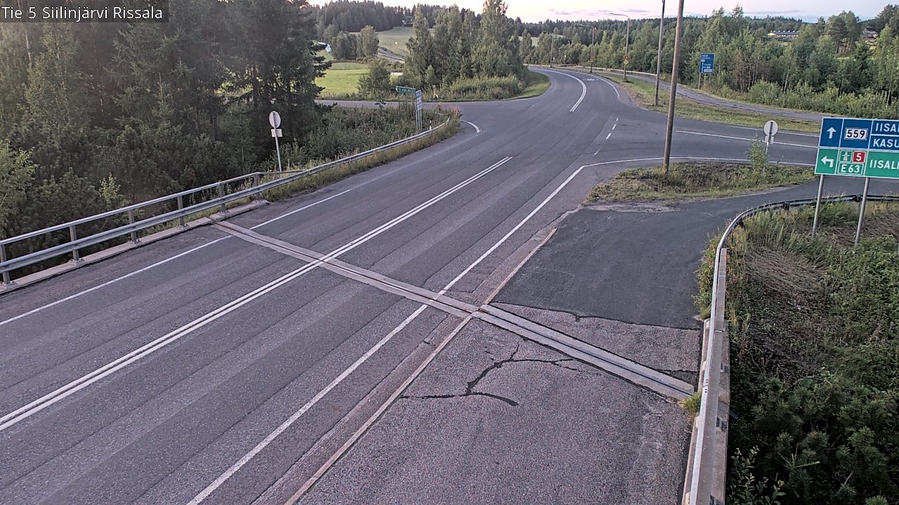 Weather Camera Image Road 5 Siilinjärvi, Rissala, Siilinjärvi, Pohjois-Savo