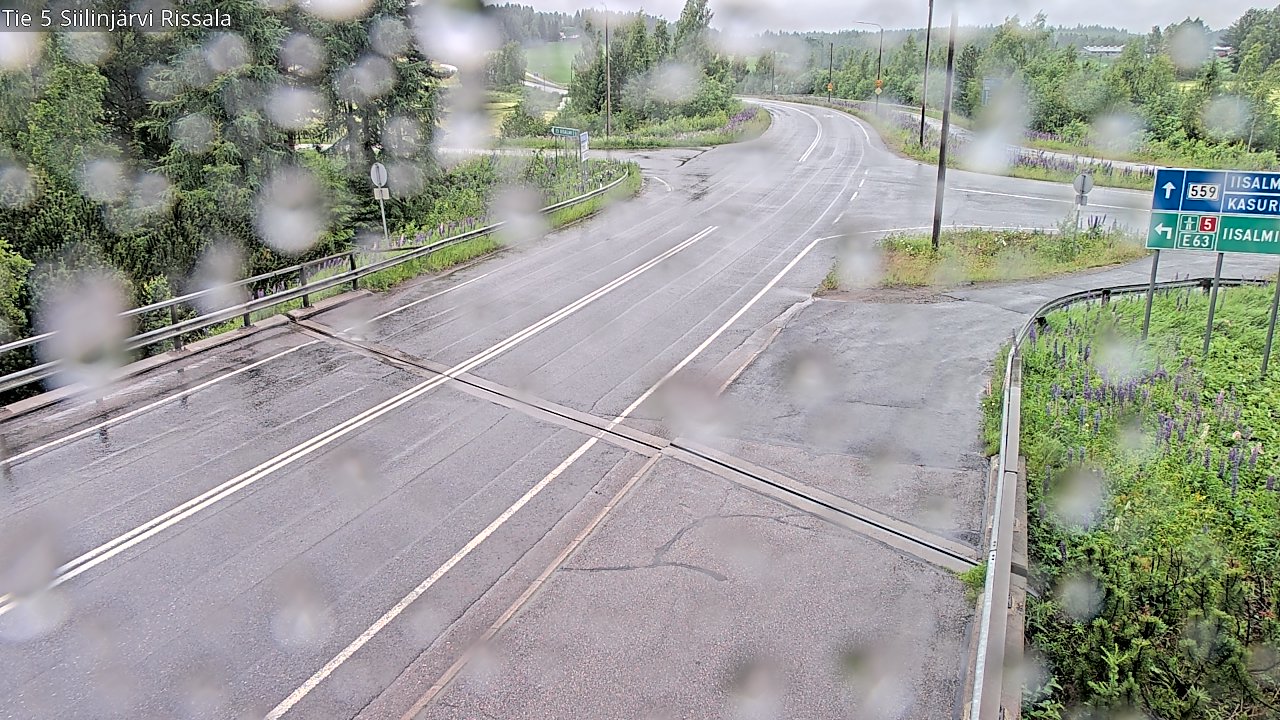 Weather Camera Image Road 5 Siilinjärvi, Rissala, Siilinjärvi, Pohjois-Savo