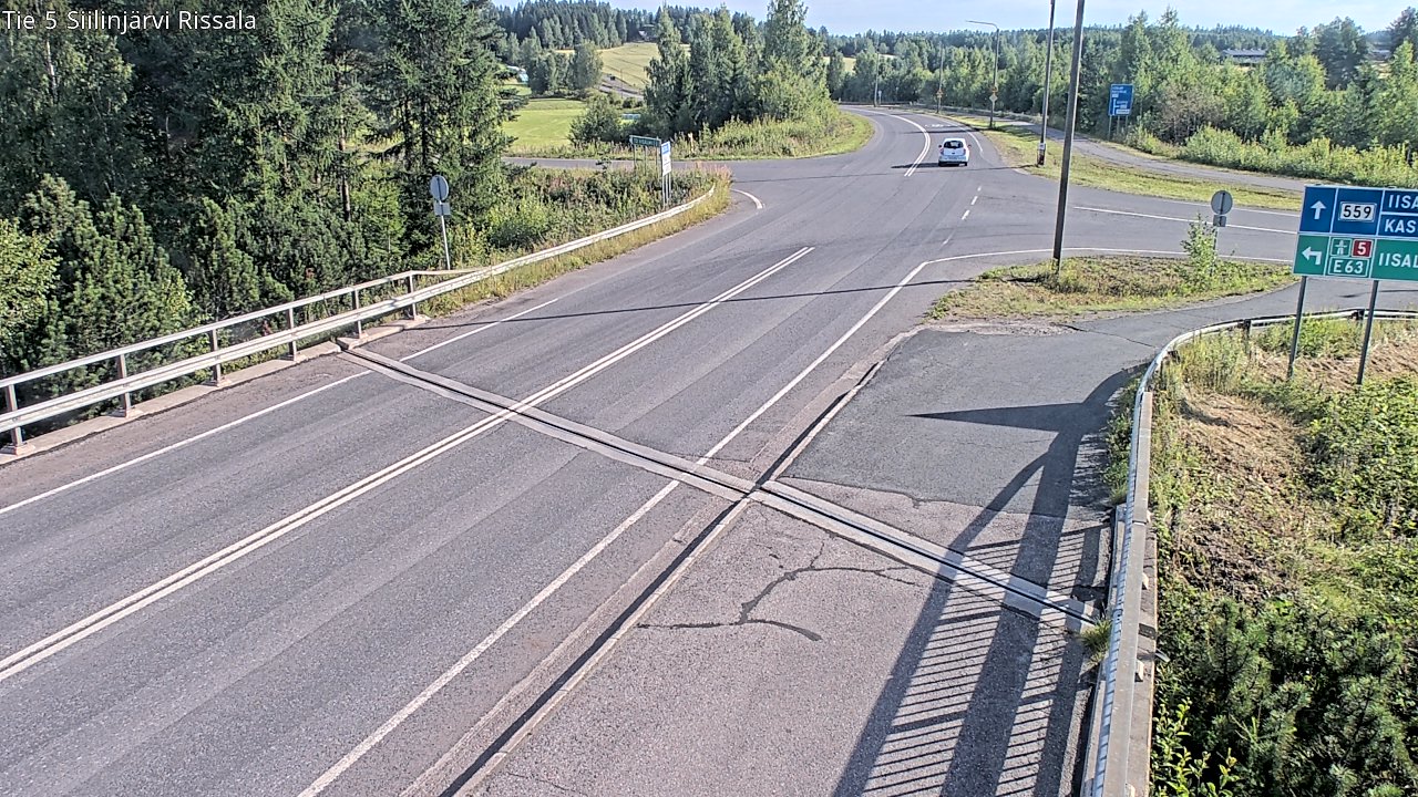 Weather Camera Image Road 5 Siilinjärvi, Rissala, Siilinjärvi, Pohjois-Savo