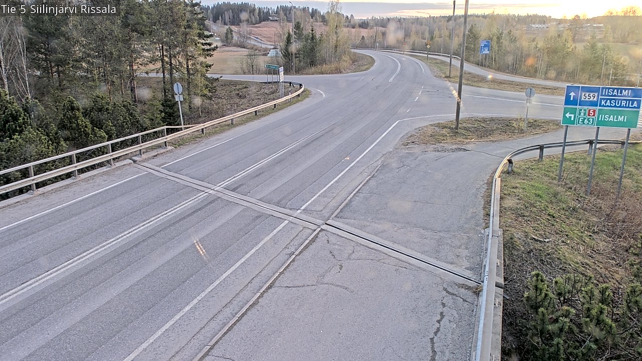 Weather Camera Image Road 5 Siilinjärvi, Rissala, Siilinjärvi, Pohjois-Savo