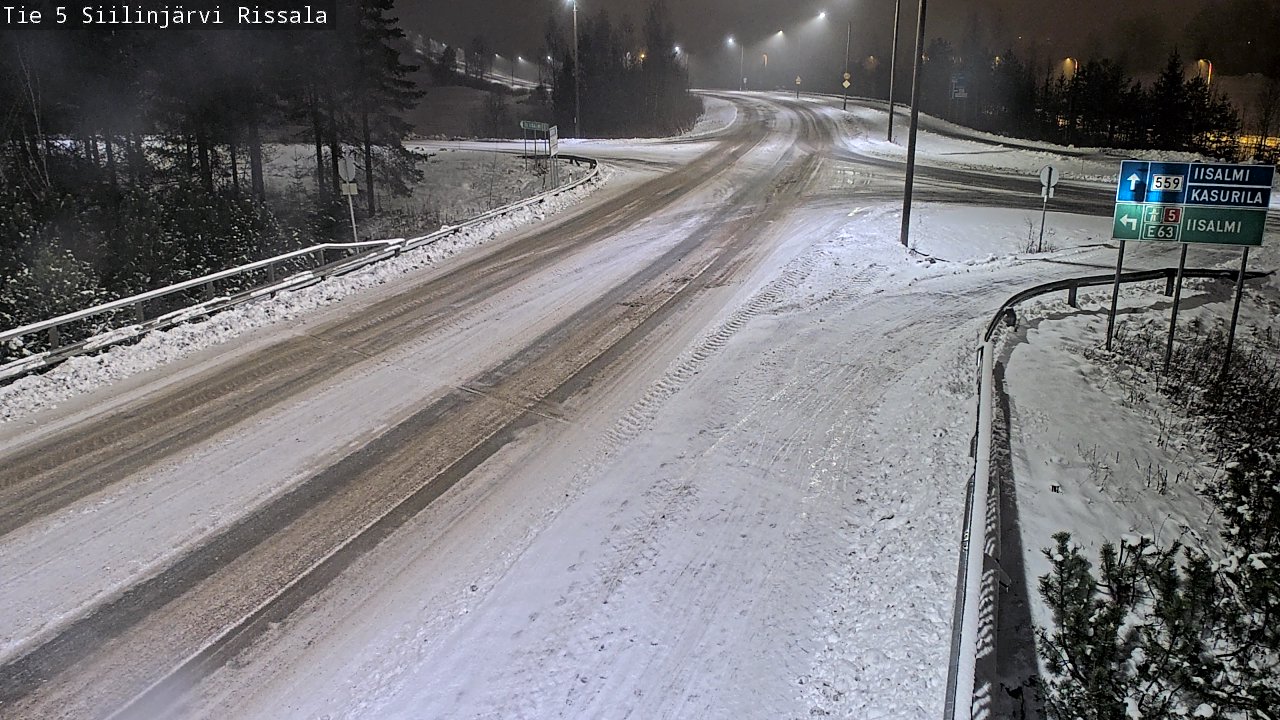 Weather Camera Image Road 5 Siilinjärvi, Rissala, Siilinjärvi, Pohjois-Savo