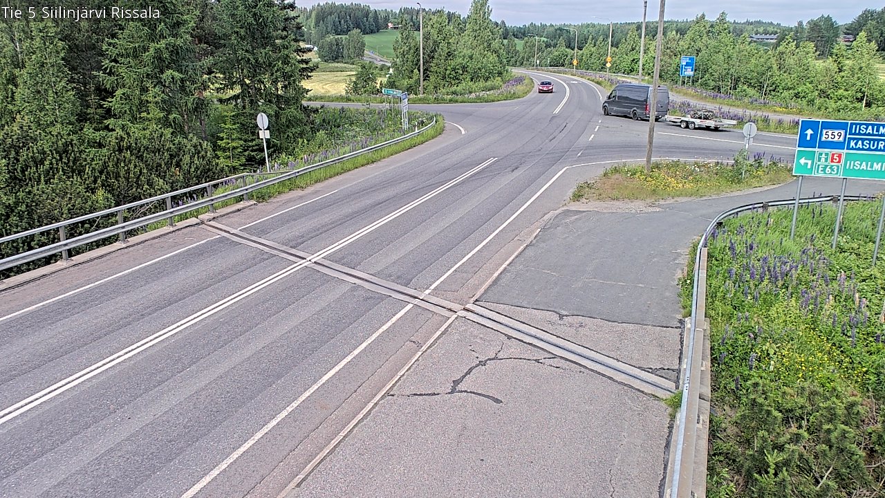 Weather Camera Image Road 5 Siilinjärvi, Rissala, Siilinjärvi, Pohjois-Savo