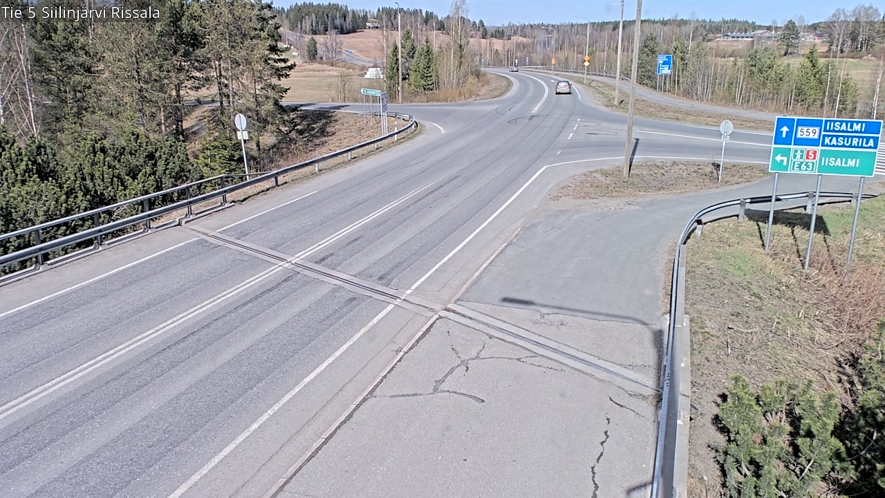 Weather Camera Image Väg 5 Siilinjärvi, Rissala, Siilinjärvi, Pohjois-Savo