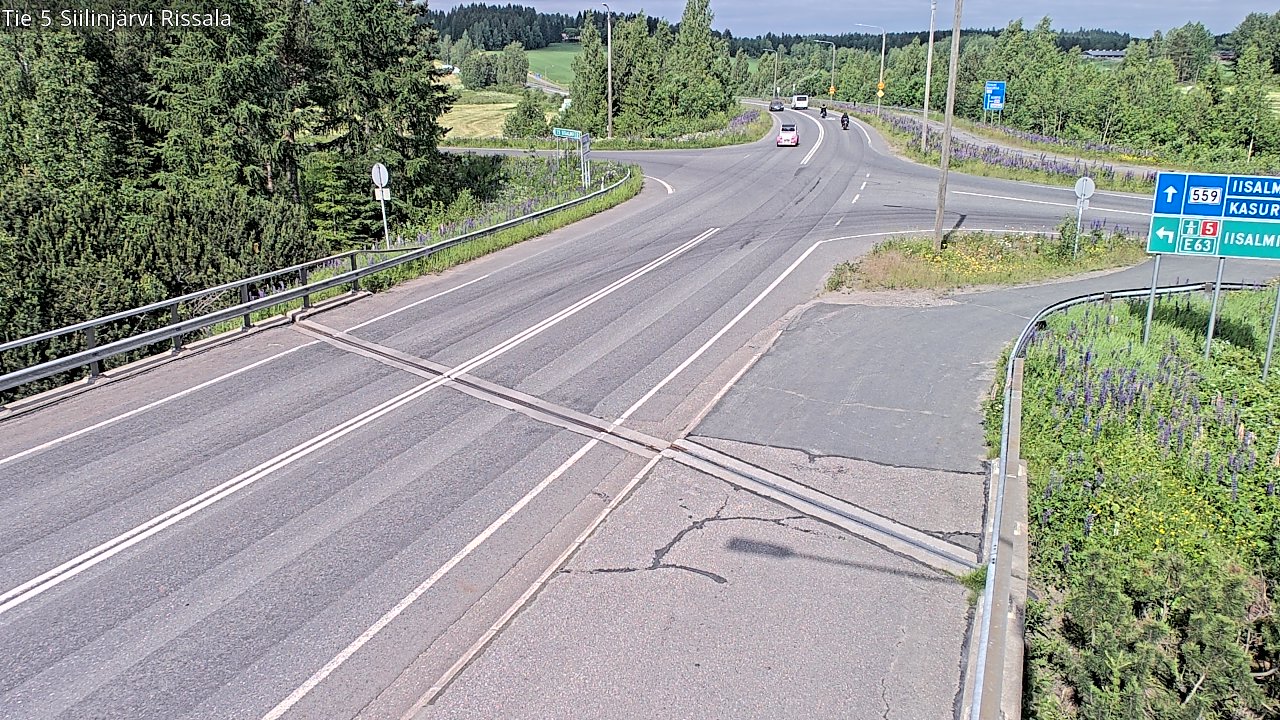 Weather Camera Image Road 5 Siilinjärvi, Rissala, Siilinjärvi, Pohjois-Savo