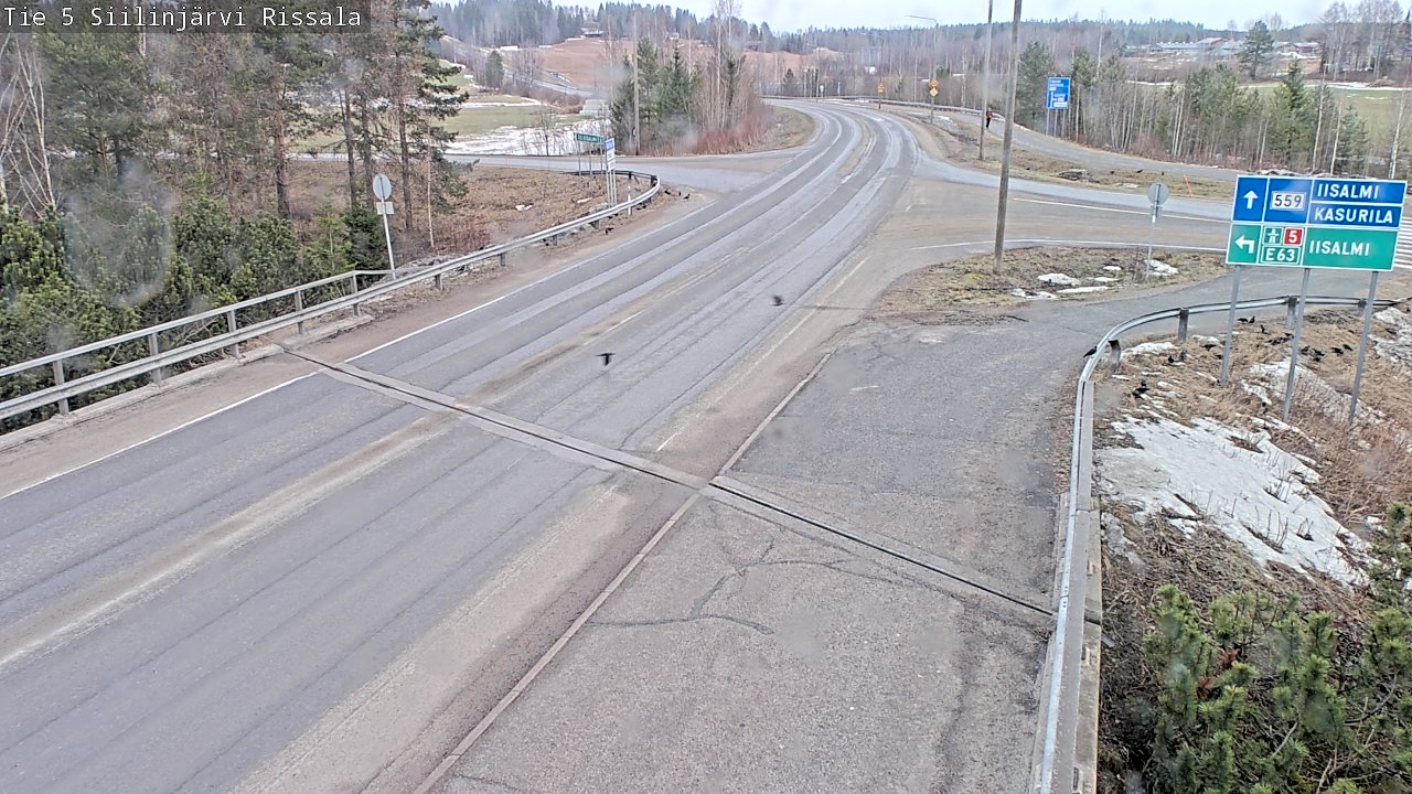 Weather Camera Image Road 5 Siilinjärvi, Rissala, Siilinjärvi, Pohjois-Savo