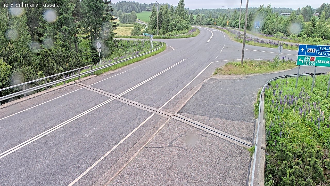 Weather Camera Image Road 5 Siilinjärvi, Rissala, Siilinjärvi, Pohjois-Savo