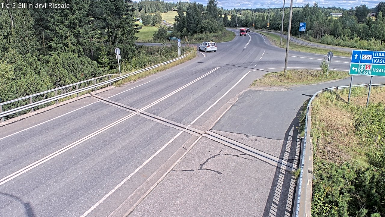 Weather Camera Image Road 5 Siilinjärvi, Rissala, Siilinjärvi, Pohjois-Savo