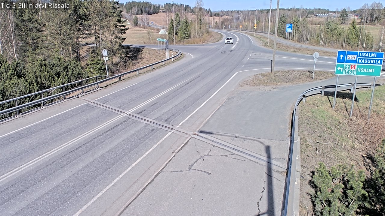 Weather Camera Image Väg 5 Siilinjärvi, Rissala, Siilinjärvi, Pohjois-Savo