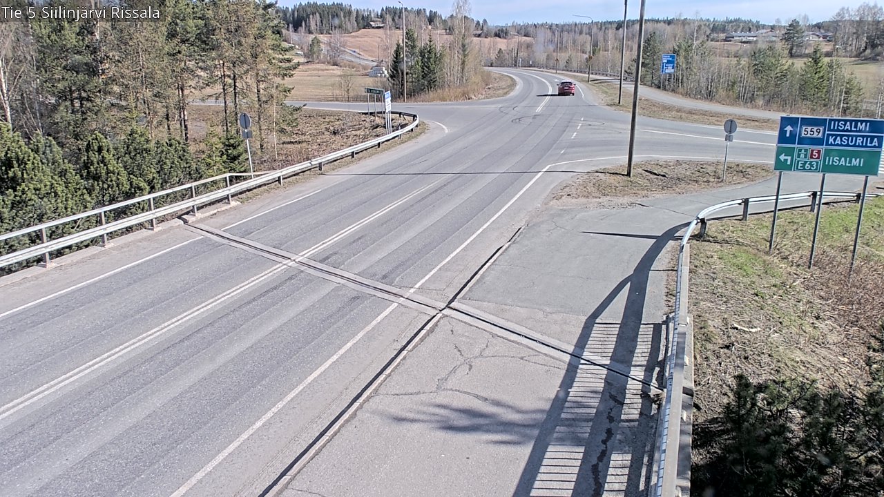 Weather Camera Image Väg 5 Siilinjärvi, Rissala, Siilinjärvi, Pohjois-Savo