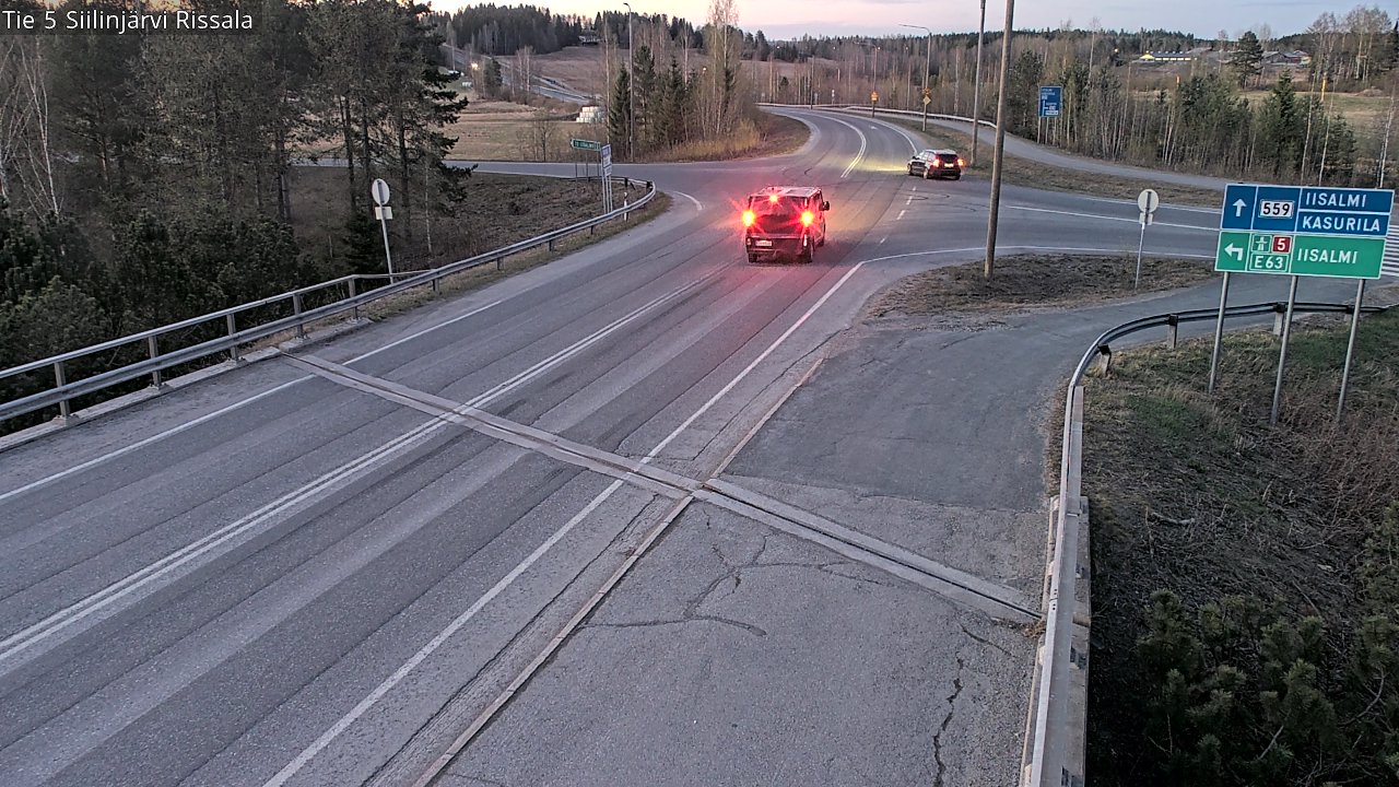 Weather Camera Image Väg 5 Siilinjärvi, Rissala, Siilinjärvi, Pohjois-Savo