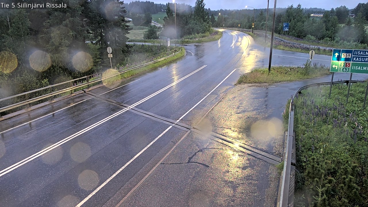Weather Camera Image Road 5 Siilinjärvi, Rissala, Siilinjärvi, Pohjois-Savo