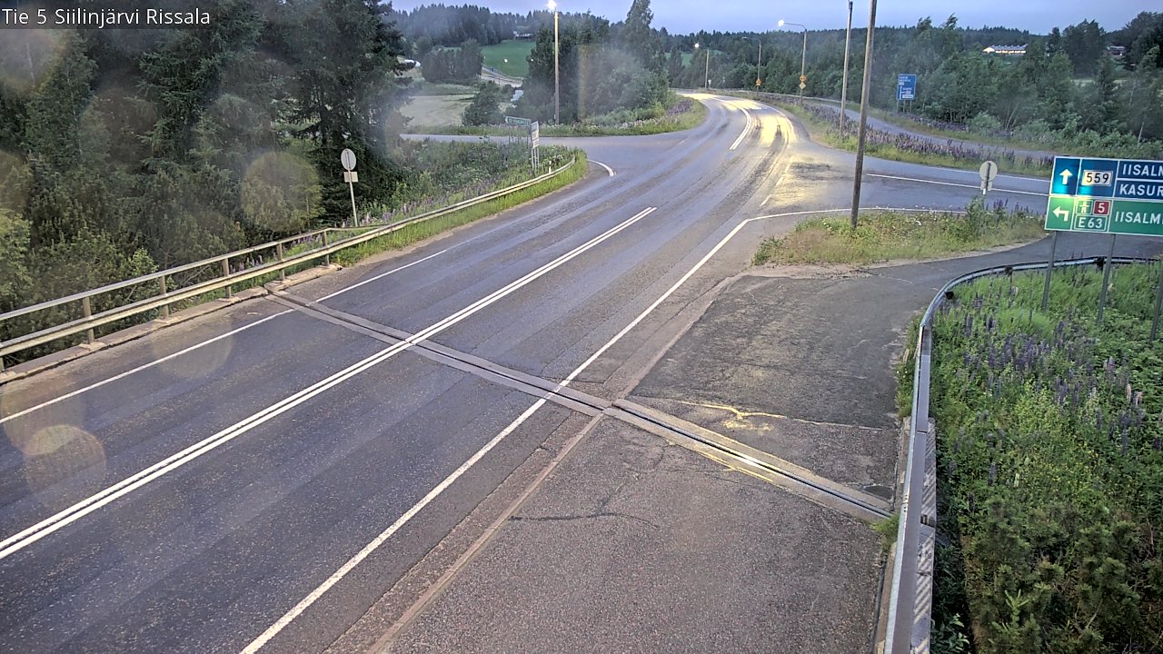 Weather Camera Image Road 5 Siilinjärvi, Rissala, Siilinjärvi, Pohjois-Savo