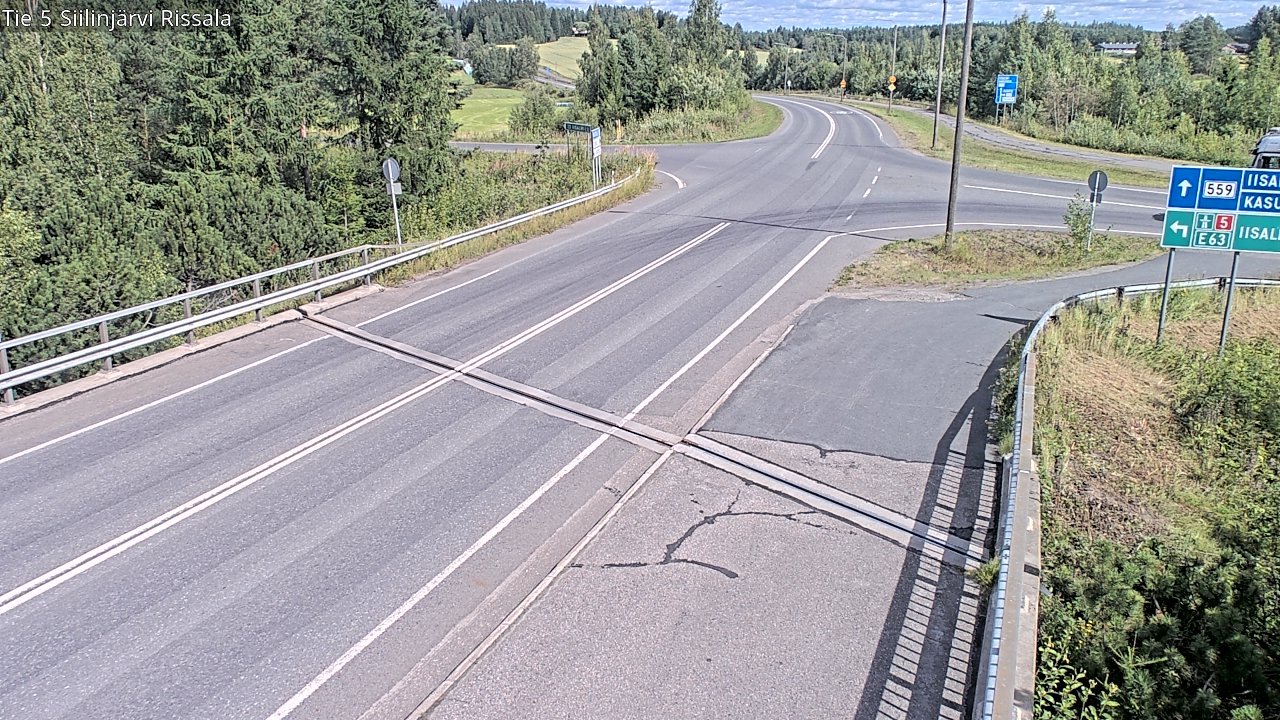 Weather Camera Image Road 5 Siilinjärvi, Rissala, Siilinjärvi, Pohjois-Savo