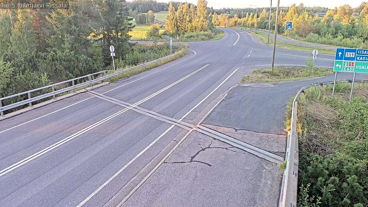 Weather Camera Image Road 5 Siilinjärvi, Rissala, Siilinjärvi, Pohjois-Savo
