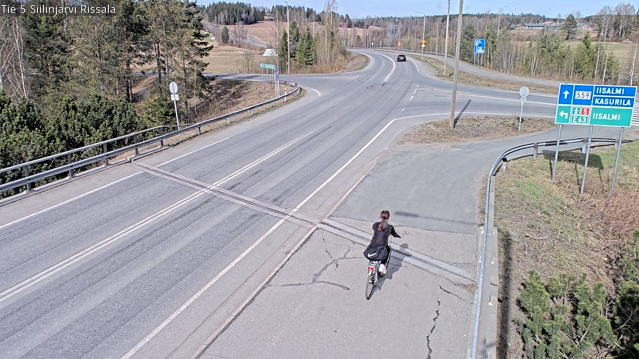 Weather Camera Image Väg 5 Siilinjärvi, Rissala, Siilinjärvi, Pohjois-Savo
