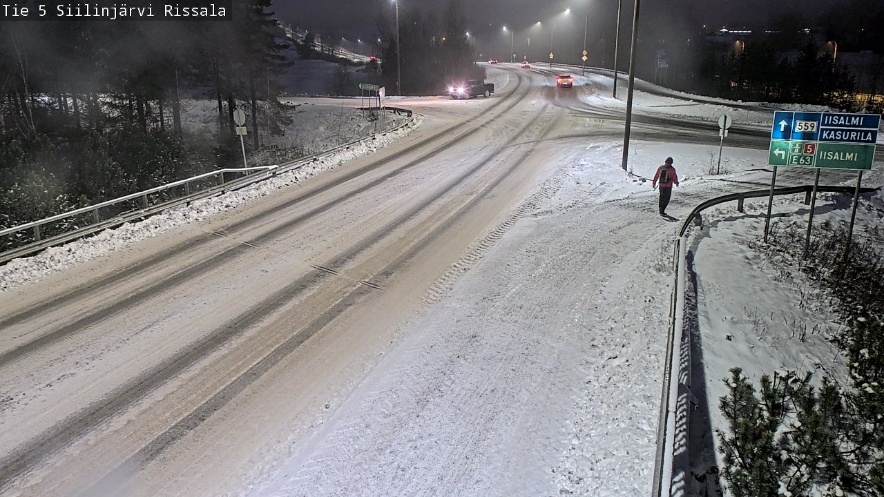 Weather Camera Image Road 5 Siilinjärvi, Rissala, Siilinjärvi, Pohjois-Savo