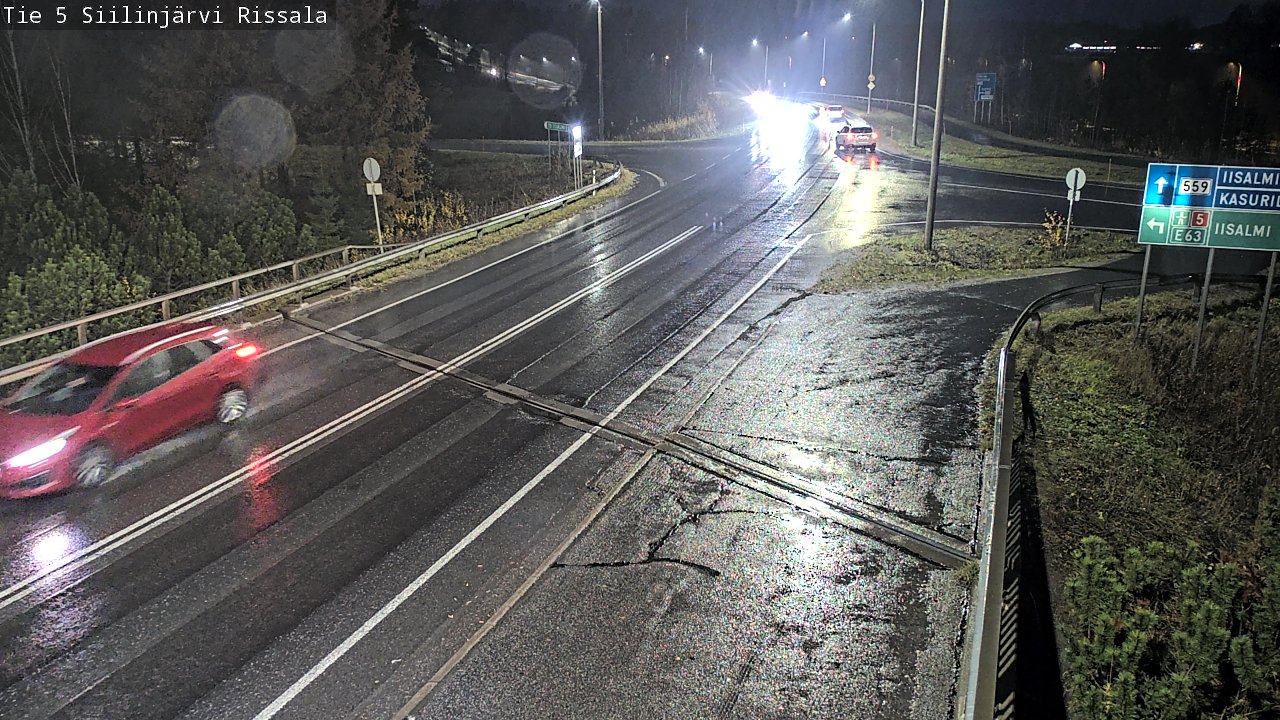 Weather Camera Image Väg 5 Siilinjärvi, Rissala, Siilinjärvi, Pohjois-Savo