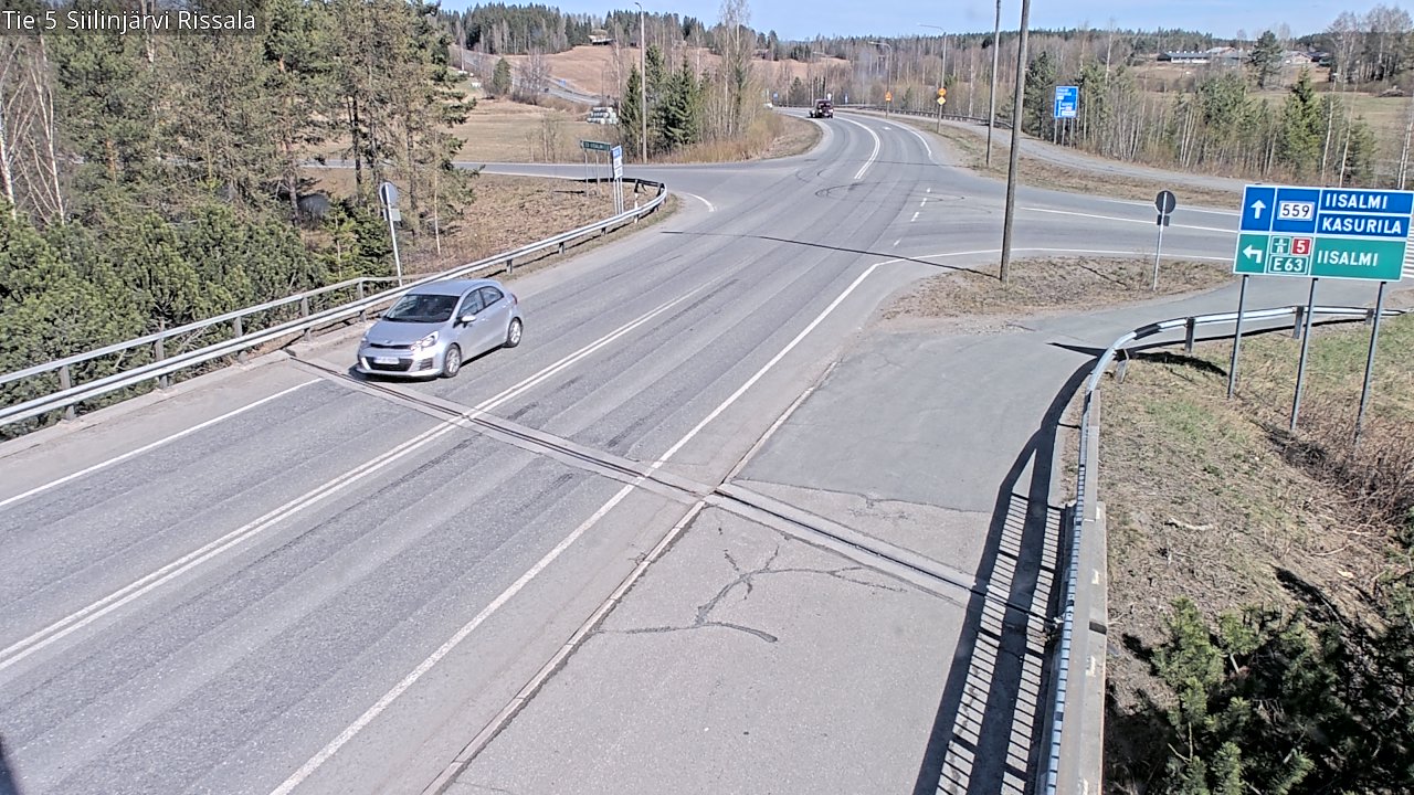 Weather Camera Image Väg 5 Siilinjärvi, Rissala, Siilinjärvi, Pohjois-Savo