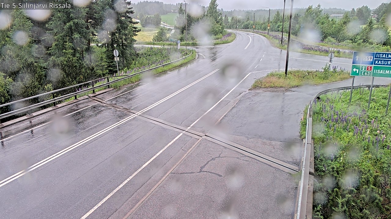 Weather Camera Image Road 5 Siilinjärvi, Rissala, Siilinjärvi, Pohjois-Savo