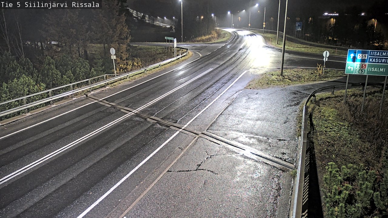 Weather Camera Image Road 5 Siilinjärvi, Rissala, Siilinjärvi, Pohjois-Savo