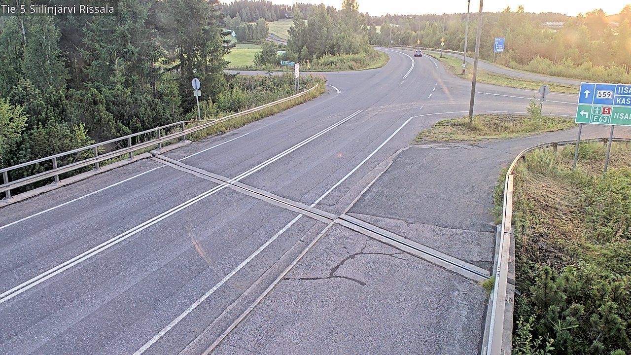 Weather Camera Image Road 5 Siilinjärvi, Rissala, Siilinjärvi, Pohjois-Savo