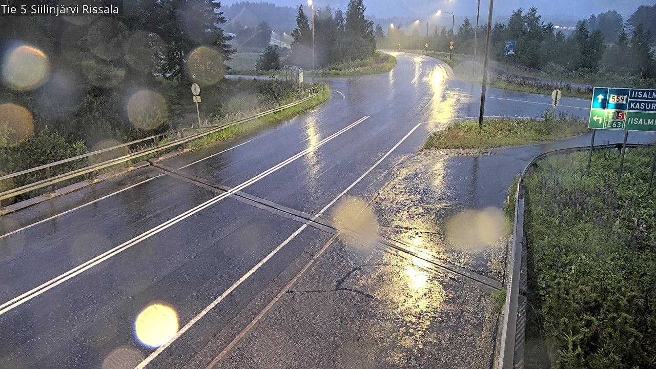 Weather Camera Image Road 5 Siilinjärvi, Rissala, Siilinjärvi, Pohjois-Savo