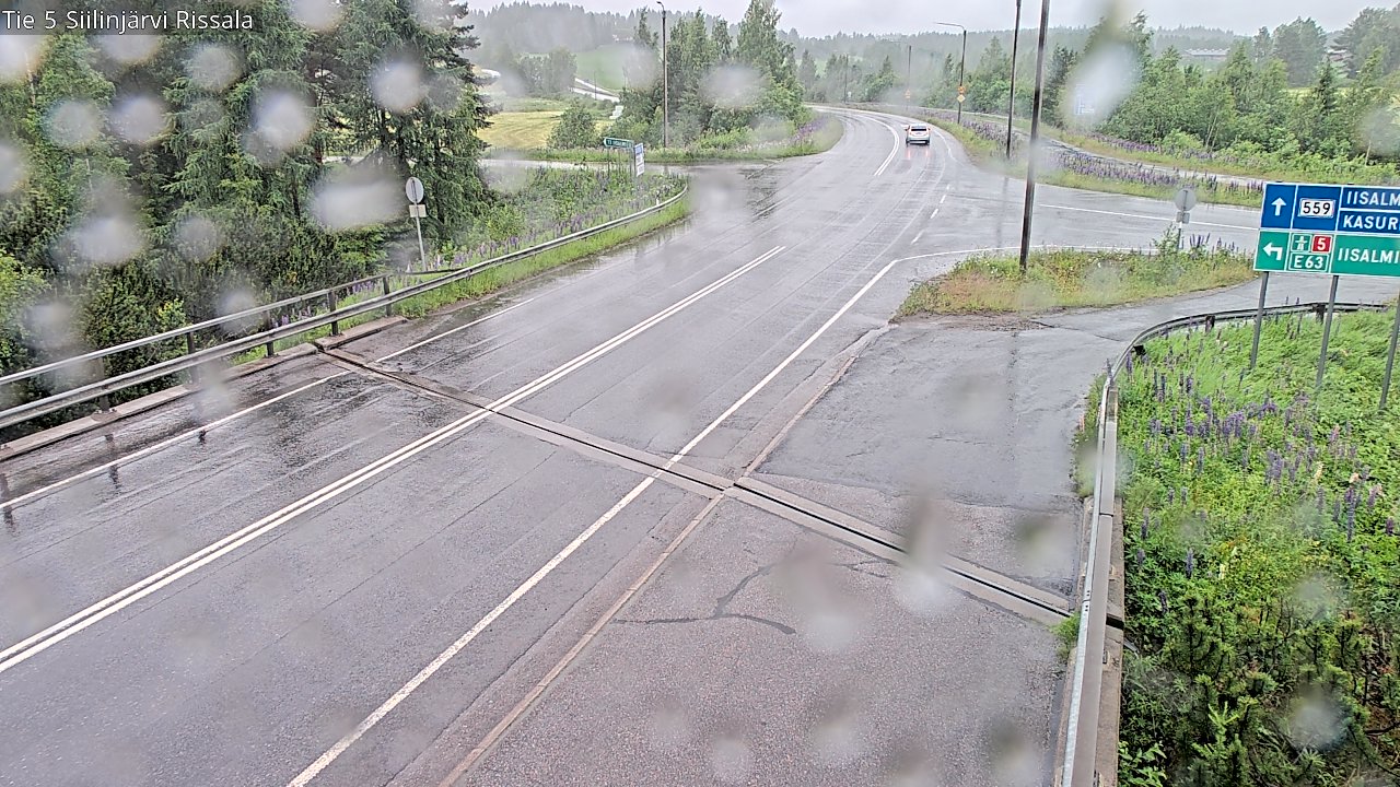 Weather Camera Image Road 5 Siilinjärvi, Rissala, Siilinjärvi, Pohjois-Savo