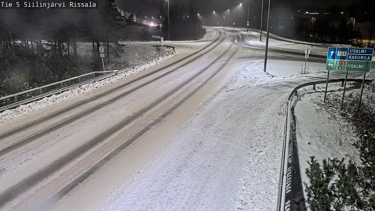 Weather Camera Image Road 5 Siilinjärvi, Rissala, Siilinjärvi, Pohjois-Savo